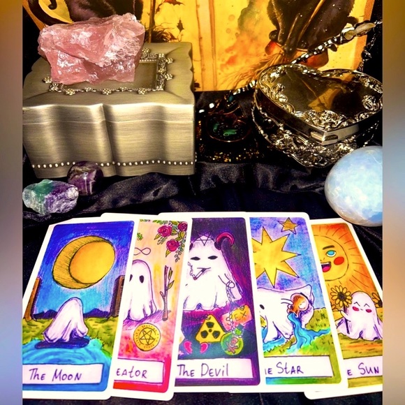 🔮Bundle🔮The Cute Ghost Tarot by Moon Child Tarot Bundle - Picture 4 of 10
